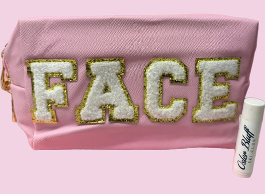 “FACE” medium pouch -pink