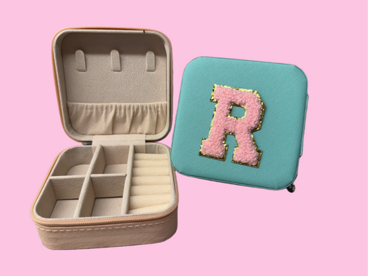 Petite protector small jewelry case - pink/customizable