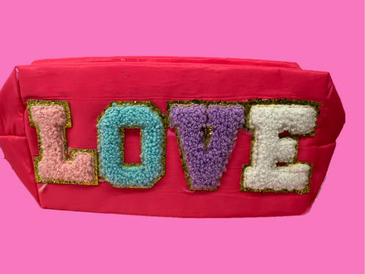 Love bug sm pouch- hpink