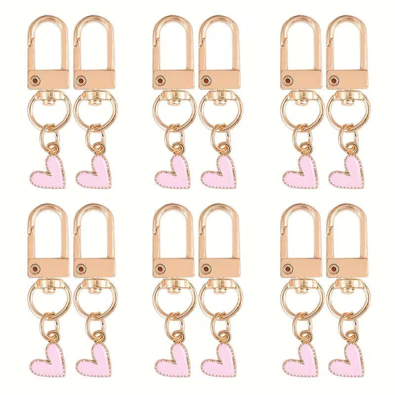 Pink Heart Purse Charm