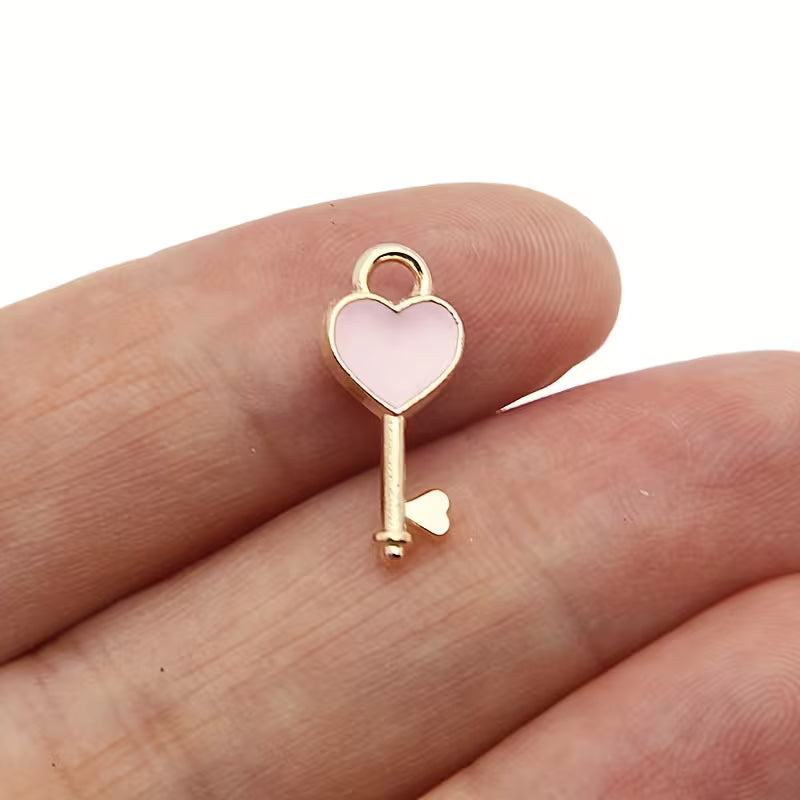 G- pink heart key