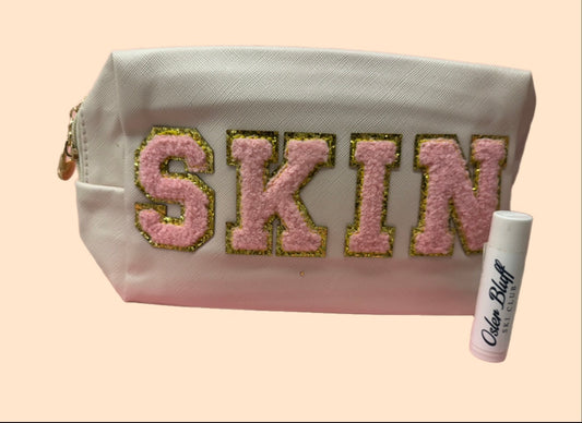 “SKIN” medium pouch - cream