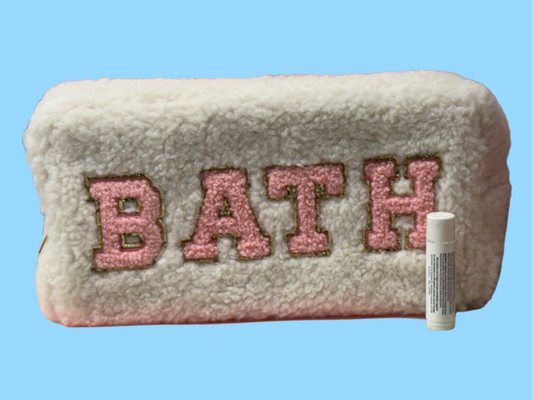 Fuzzy bath - white