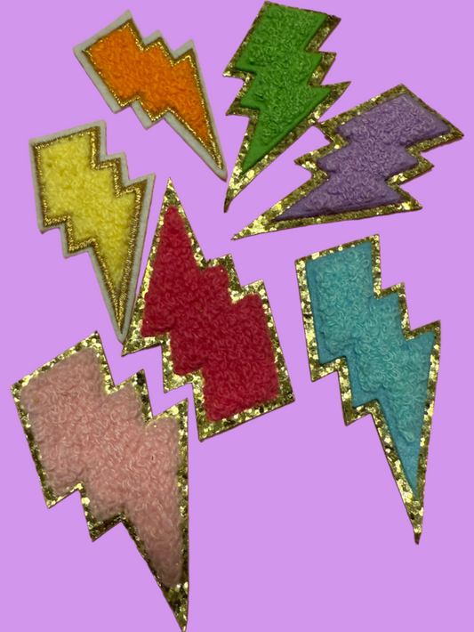 Chenille patch - bolt